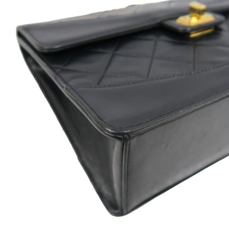 CHANEL 2.55 Quilted Crossbody Bag, Lambskin, Black with Gold Hardware, Authenticity Card Included