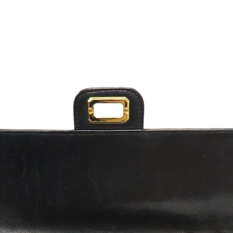 CHANEL 2.55 Quilted Crossbody Bag, Lambskin, Black with Gold Hardware, Authenticity Card Included