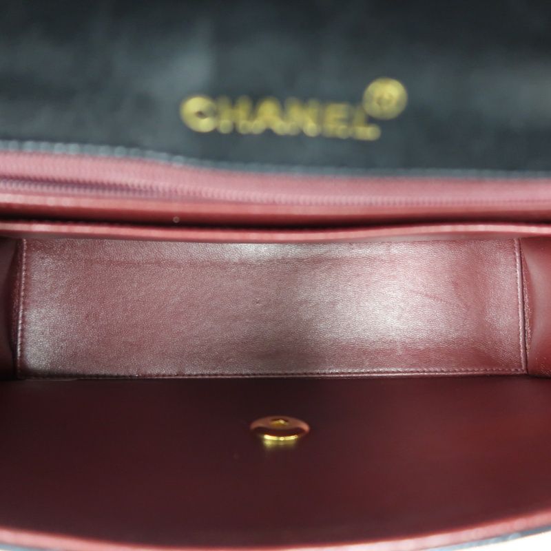 CHANEL 2.55 Quilted Crossbody Bag, Lambskin, Black with Gold Hardware, Authenticity Card Included