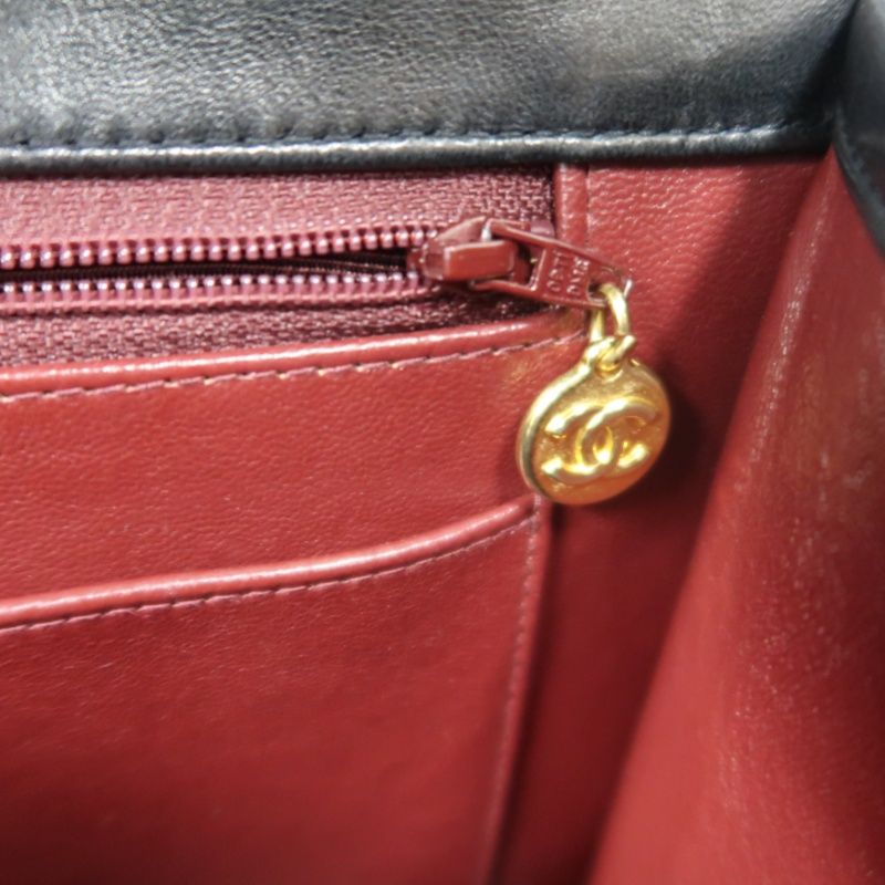 CHANEL 2.55 Quilted Crossbody Bag, Lambskin, Black with Gold Hardware, Authenticity Card Included