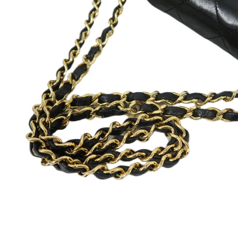 CHANEL 2.55 Quilted Crossbody Bag, Lambskin, Black with Gold Hardware, Authenticity Card Included