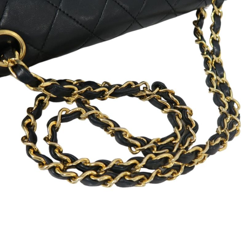 CHANEL Classic Flap 23 Shoulder Bag, Lambskin, Black, Gold Hardware