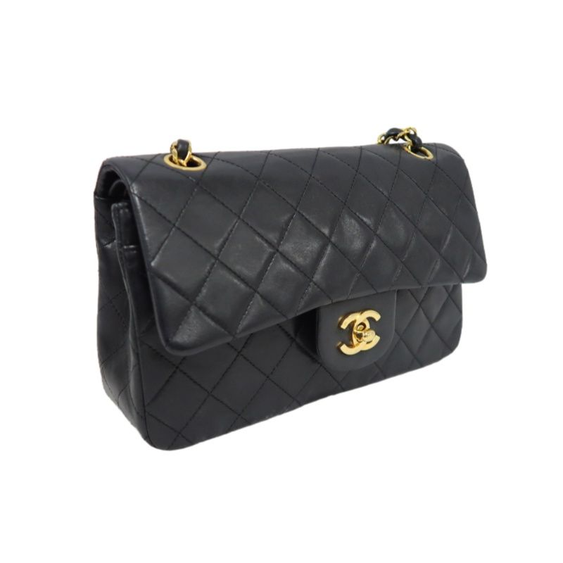 CHANEL Classic Flap 23 Matelassé Shoulder Bag, Lambskin, Black, Gold Hardware
