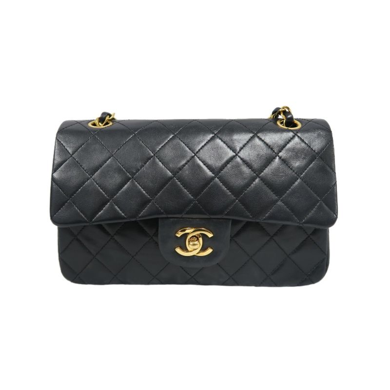 CHANEL Classic Flap 23 Matelassé Shoulder Bag, Lambskin, Black, Gold Hardware