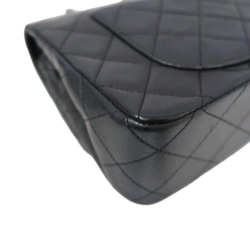 CHANEL Classic Flap 23 Matelassé Shoulder Bag, Lambskin, Black, Gold Hardware