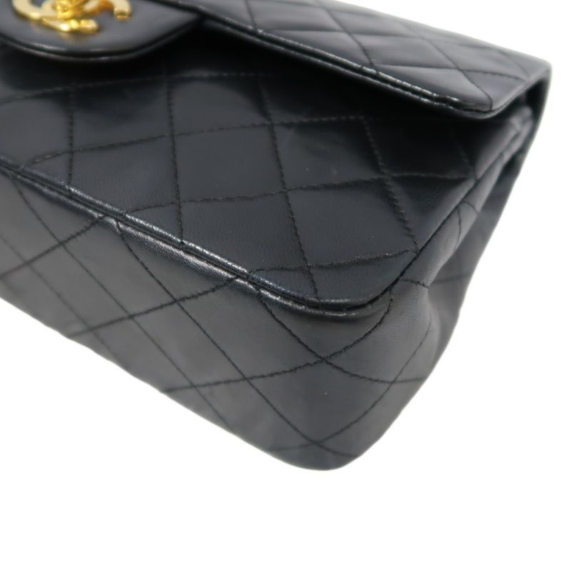 CHANEL Classic Flap 23 Matelassé Shoulder Bag, Lambskin, Black, Gold Hardware