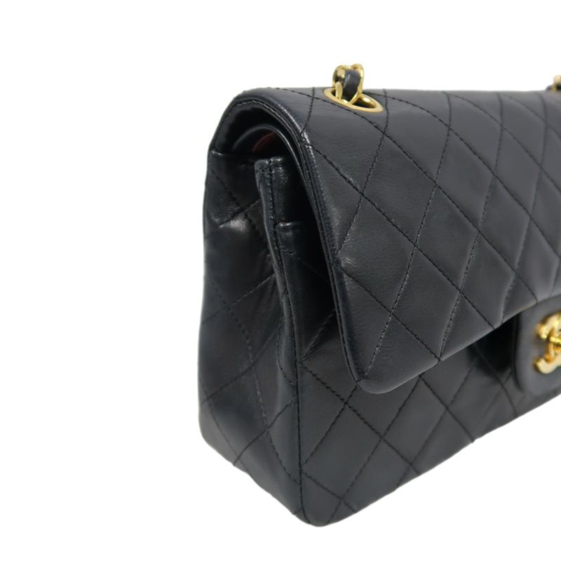 CHANEL Classic Flap 23 Matelassé Shoulder Bag, Lambskin, Black, Gold Hardware
