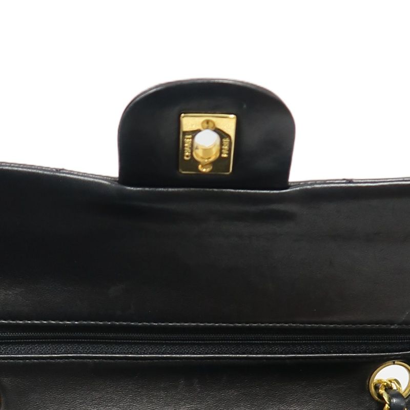 CHANEL Classic Flap 23 Matelassé Shoulder Bag, Lambskin, Black, Gold Hardware