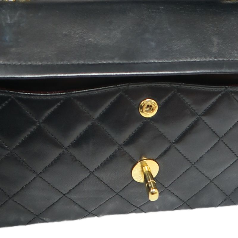 CHANEL Classic Flap 23 Matelassé Shoulder Bag, Lambskin, Black, Gold Hardware
