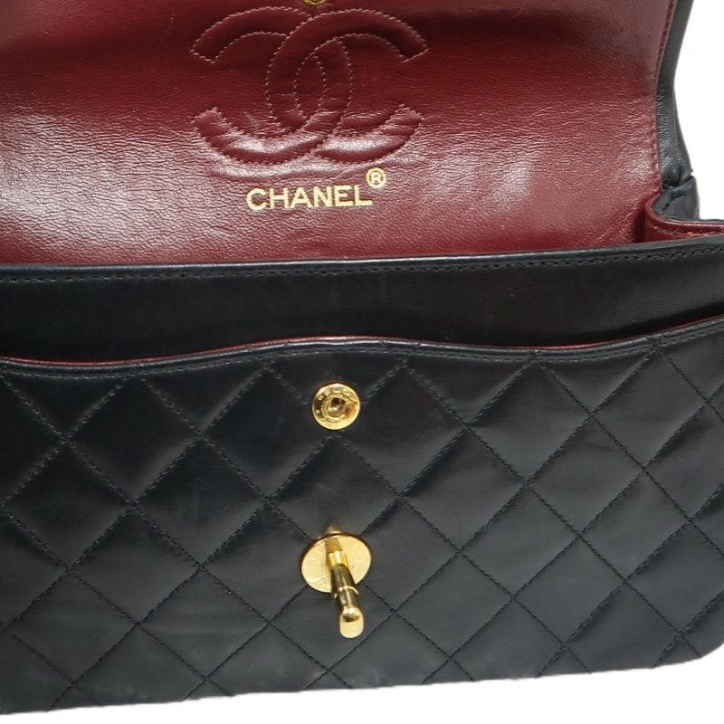 CHANEL Classic Flap 23 Matelassé Shoulder Bag, Lambskin, Black, Gold Hardware