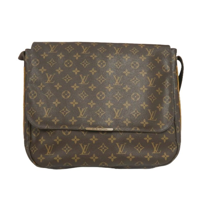 LOUIS VUITTON Monogram Messenger Crossbody Bag, Brown PVC Coated Canvas