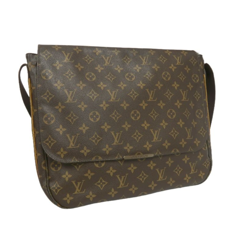 LOUIS VUITTON Monogram Messenger Crossbody Bag, Brown PVC Coated Canvas