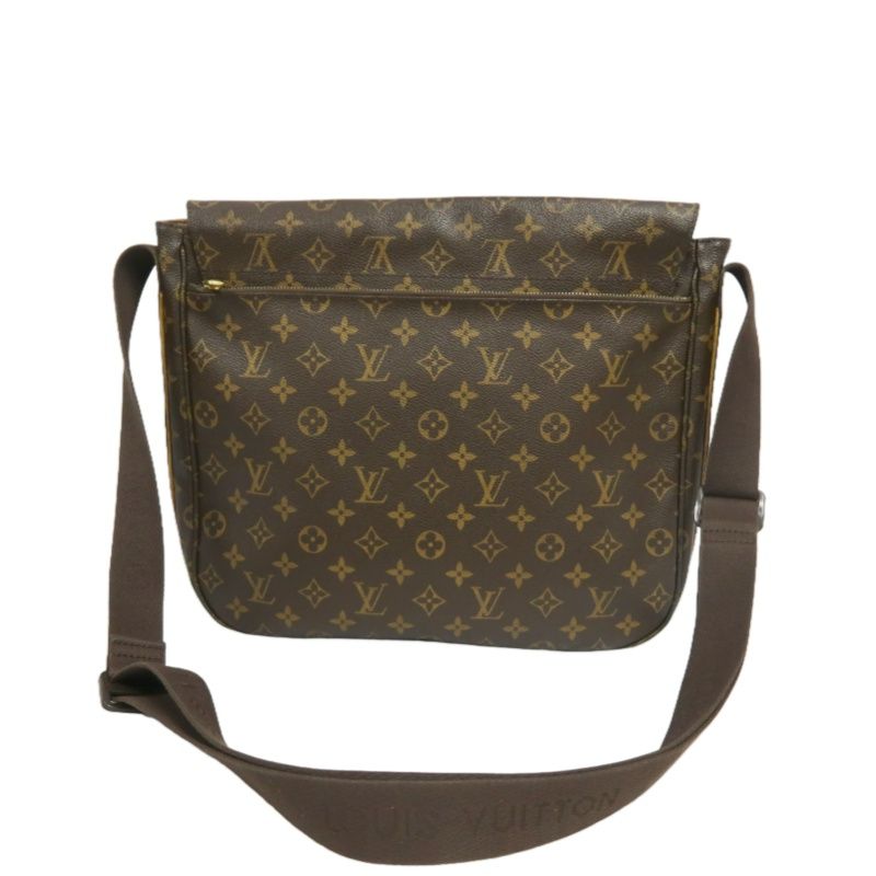 LOUIS VUITTON Monogram Messenger Crossbody Bag, Brown PVC Coated Canvas