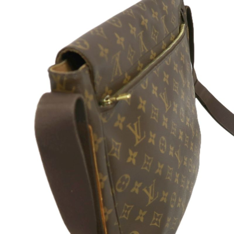 LOUIS VUITTON Monogram Messenger Crossbody Bag, Brown PVC Coated Canvas