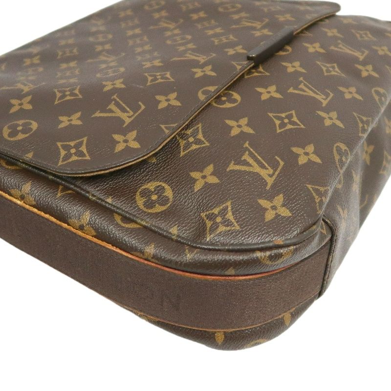 LOUIS VUITTON Monogram Messenger Crossbody Bag, Brown PVC Coated Canvas
