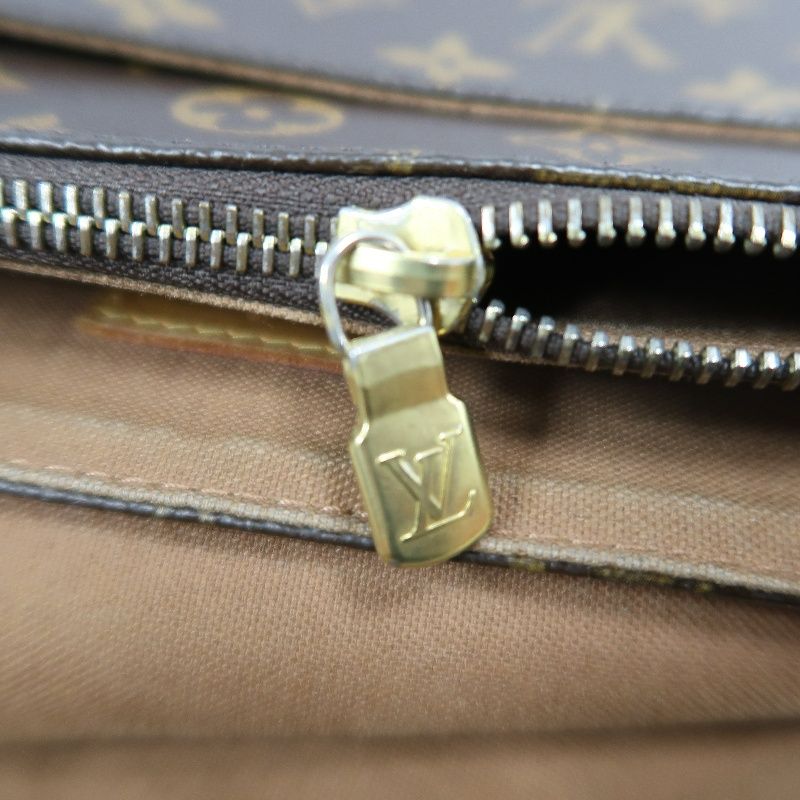 LOUIS VUITTON Monogram Messenger Crossbody Bag, Brown PVC Coated Canvas