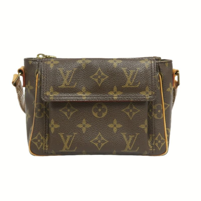 LOUIS VUITTON Viva Cite PM Shoulder Bag, Monogram Coated Canvas, Brown