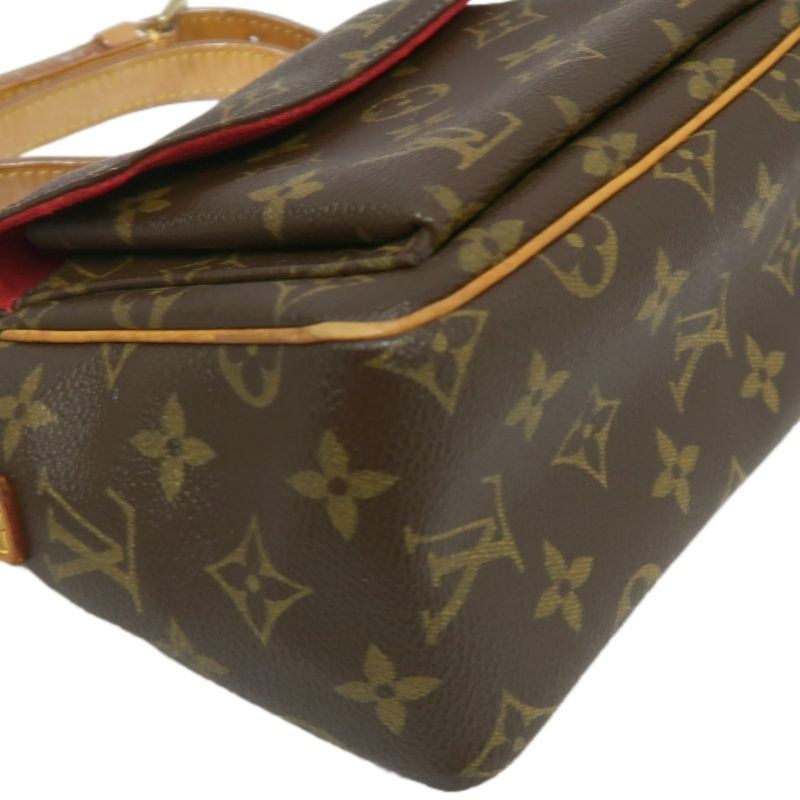 LOUIS VUITTON Viva Cite PM Shoulder Bag, Monogram Coated Canvas, Brown