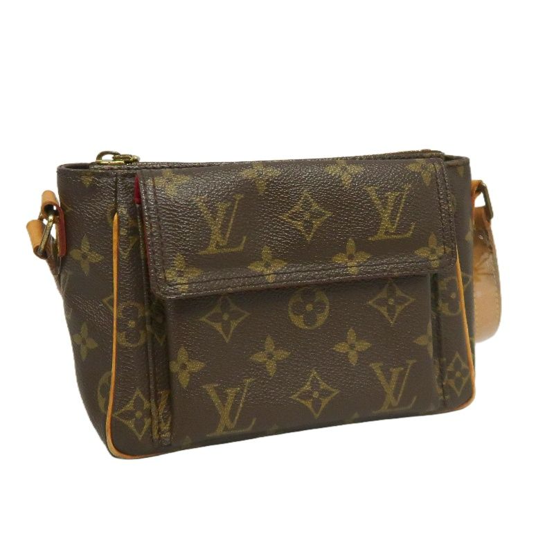 LOUIS VUITTON Viva Cite PM Shoulder Bag, Monogram Coated Canvas, Brown