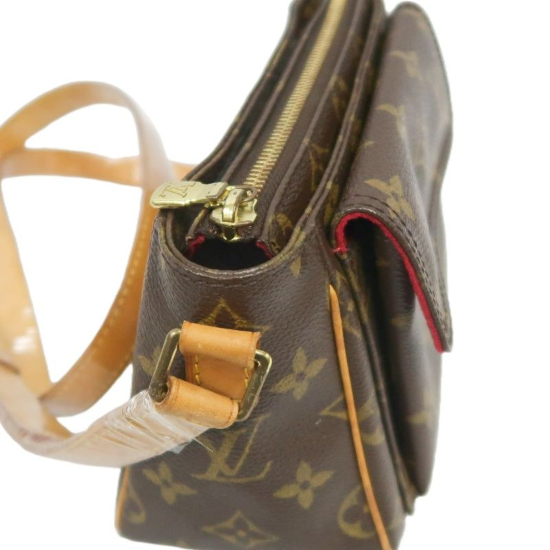 LOUIS VUITTON Viva Cite PM Shoulder Bag, Monogram Coated Canvas, Brown