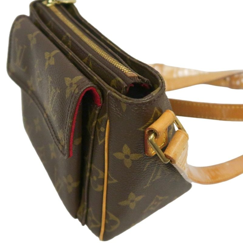 LOUIS VUITTON Viva Cite PM Shoulder Bag, Monogram Coated Canvas, Brown