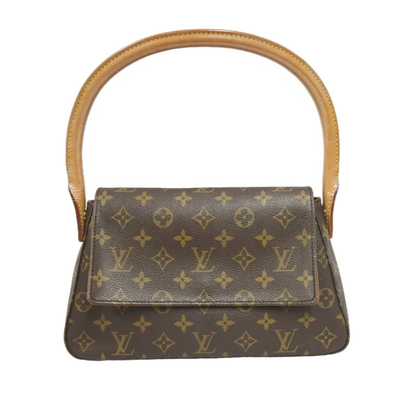 LOUIS VUITTON Mini Looping Shoulder Bag, Brown Monogram PVC Coated Canvas