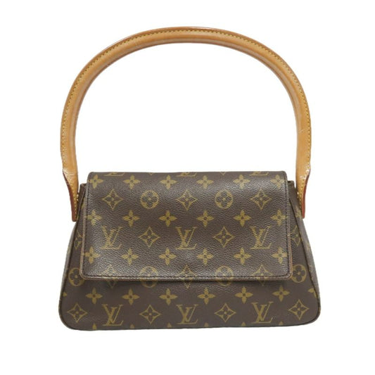 LOUIS VUITTON Mini Looping Shoulder Bag, Brown Monogram PVC Coated Canvas