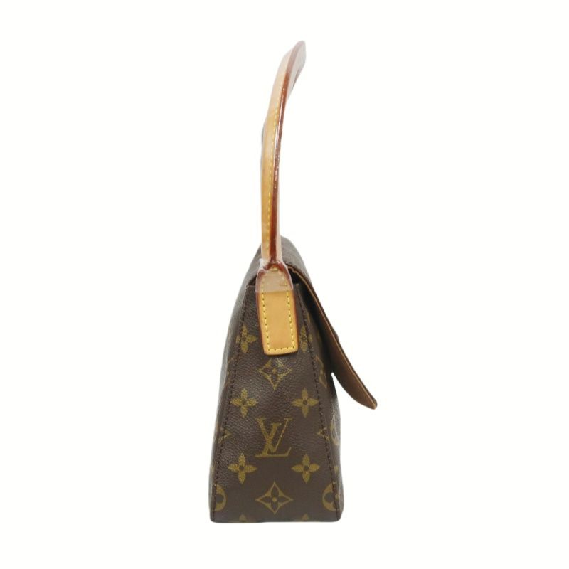 LOUIS VUITTON Mini Looping Shoulder Bag, Brown Monogram PVC Coated Canvas