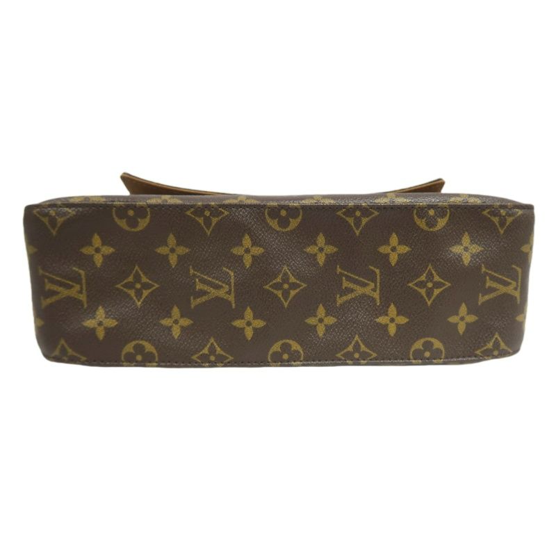 LOUIS VUITTON Mini Looping Shoulder Bag, Brown Monogram PVC Coated Canvas