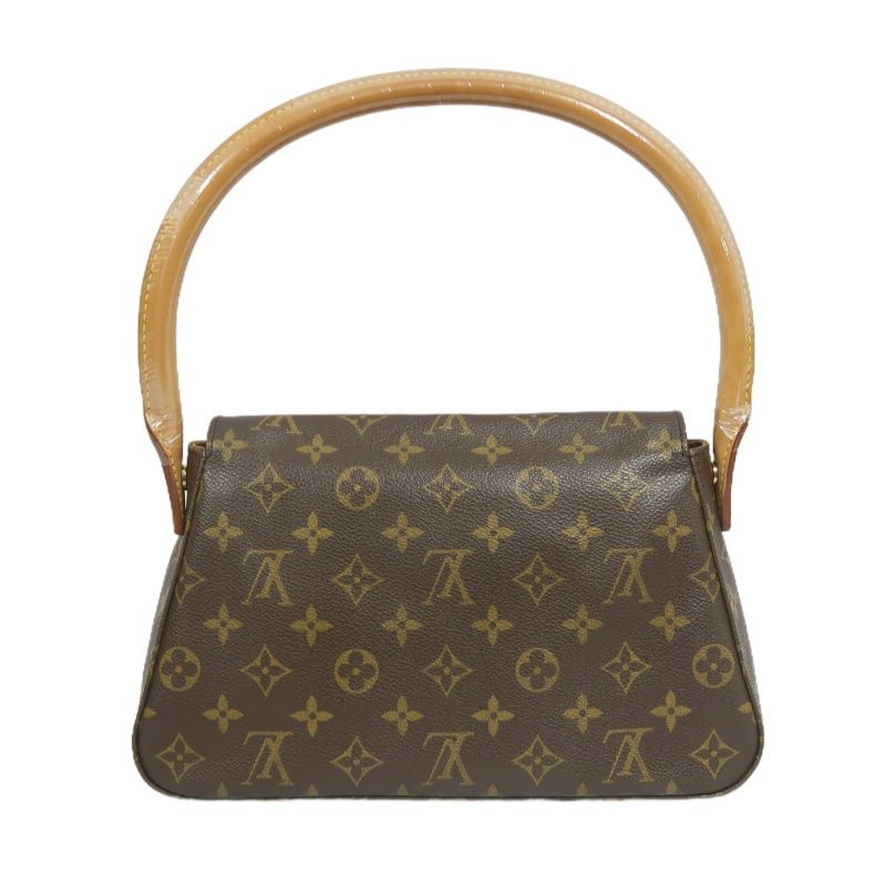 LOUIS VUITTON Mini Looping Shoulder Bag, Brown Monogram PVC Coated Canvas