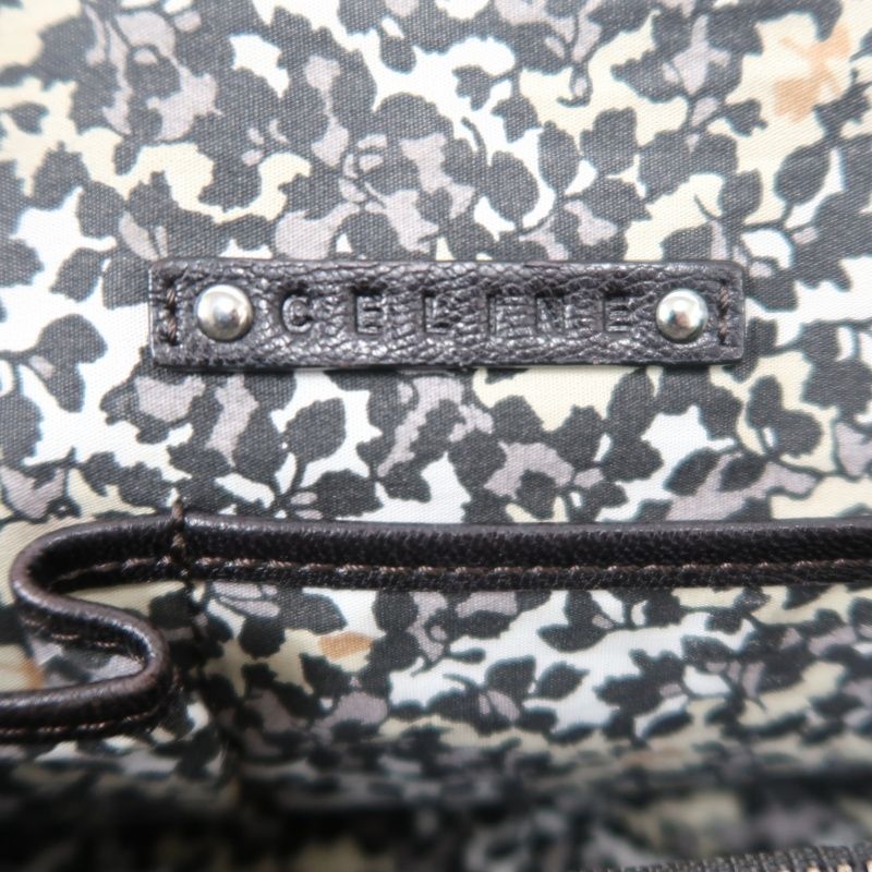 CELINE Bogie Handbag, Blue Denim with Macadam Pattern