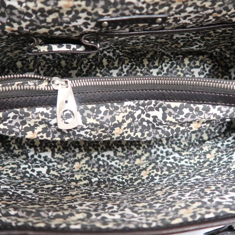 CELINE Bogie Handbag, Blue Denim with Macadam Pattern