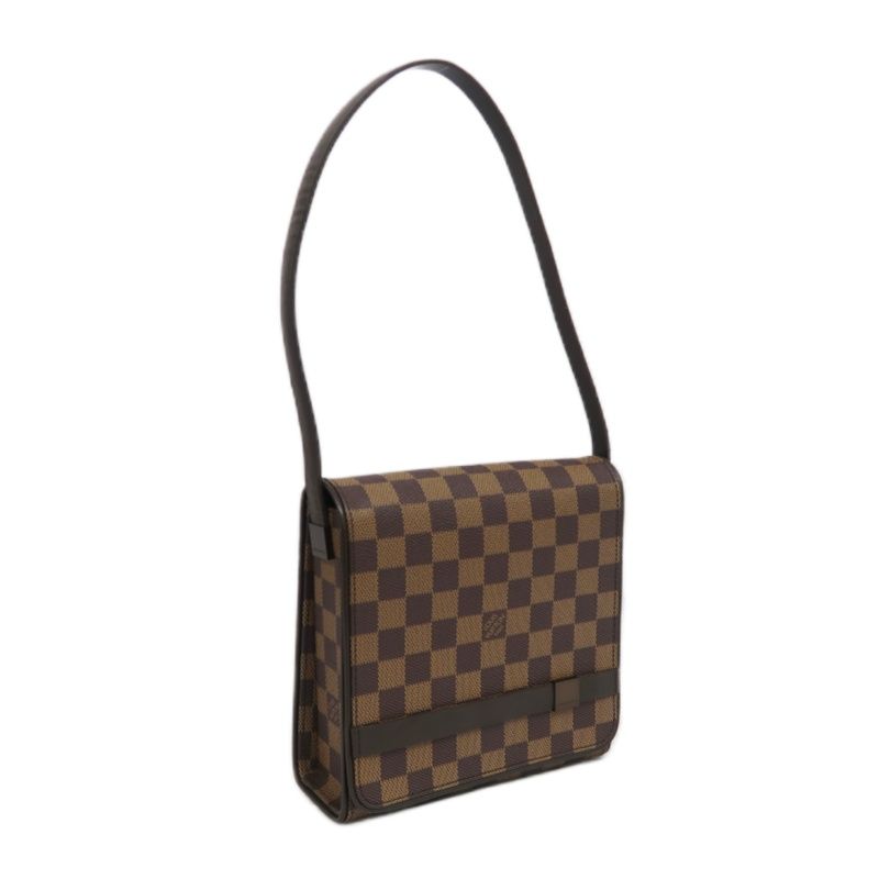 LOUIS VUITTON Tribeca Mini Handbag, Damier Ebene Coated Canvas, Brown