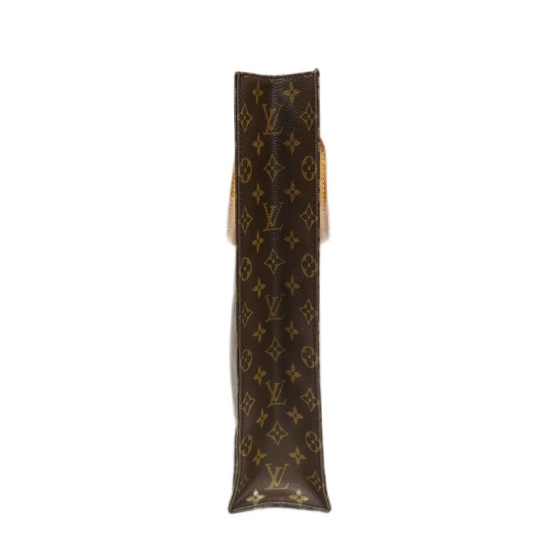 LOUIS VUITTON Sac Plat Handbag, Brown Monogram PVC Coated Canvas