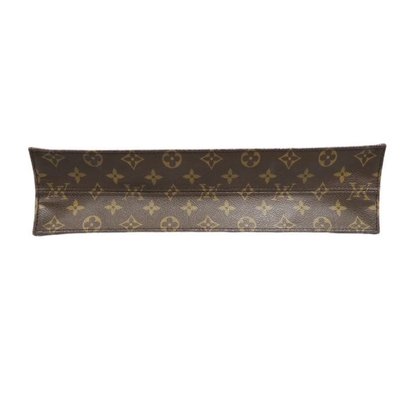 LOUIS VUITTON Sac Plat Handbag, Brown Monogram PVC Coated Canvas