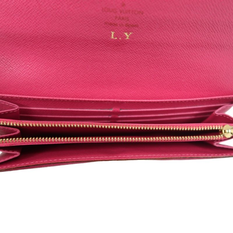 LOUIS VUITTON Multicolore Long Wallet, Black, with LY Initials, PVC-Coated Canvas