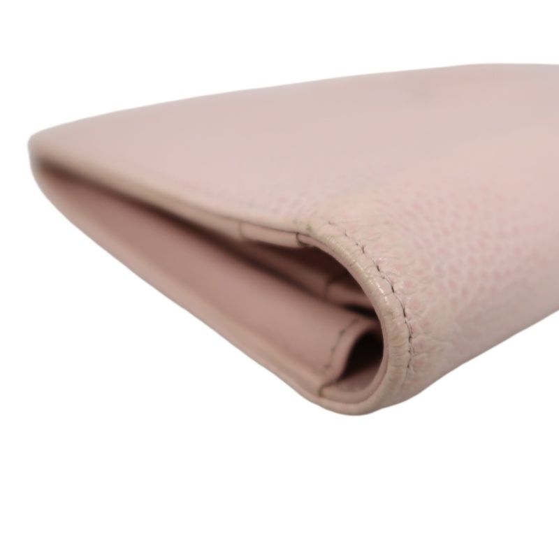 CHANEL Pink Long Wallet, Caviar Leather