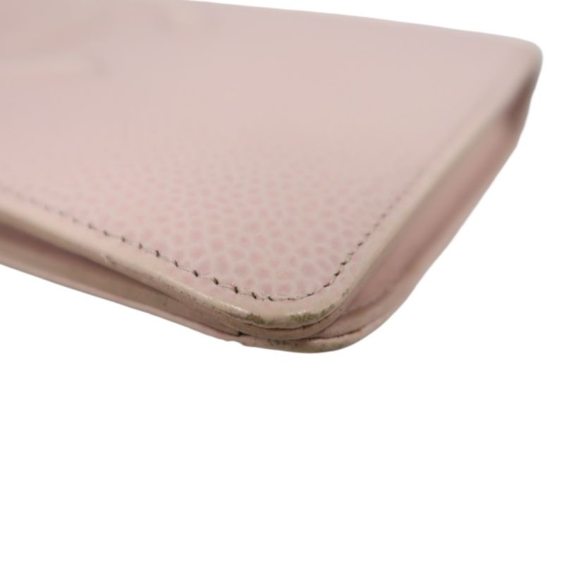 CHANEL Pink Long Wallet, Caviar Leather