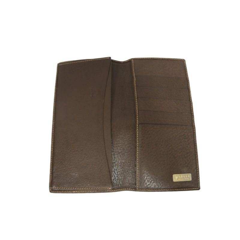 GUCCI Brown GG Supreme Canvas Wallet