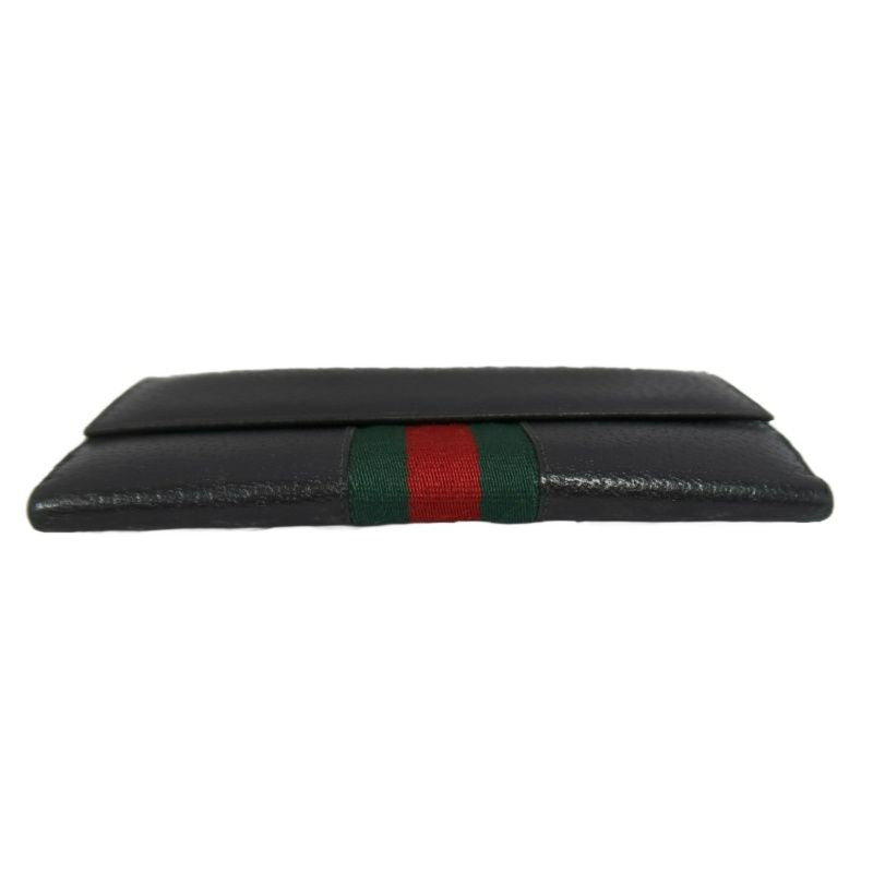 GUCCI Black PVC Long Wallet