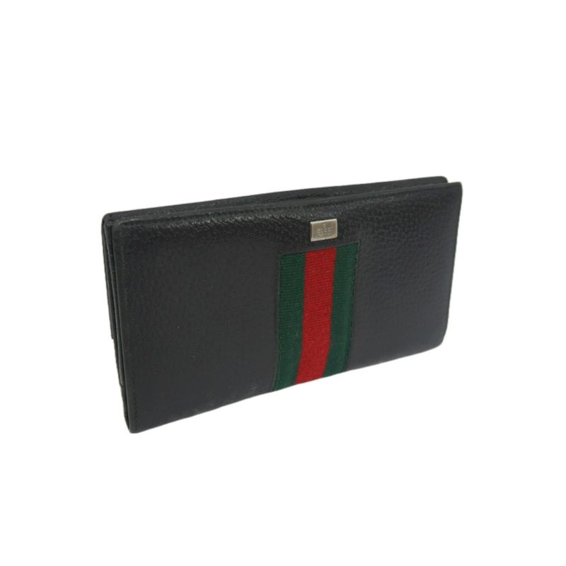 GUCCI Black PVC Long Wallet