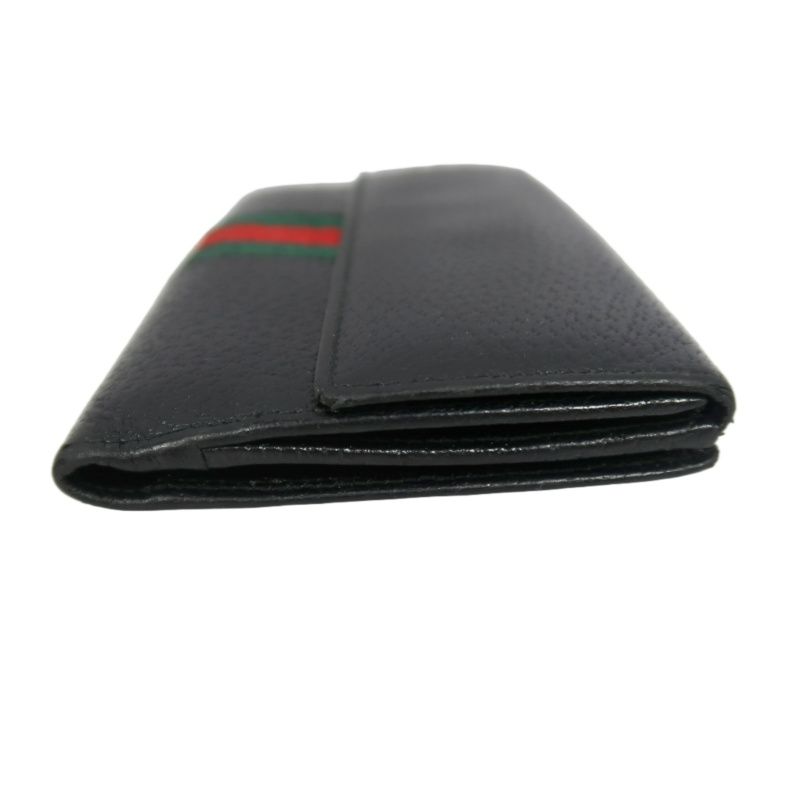 GUCCI Black PVC Long Wallet