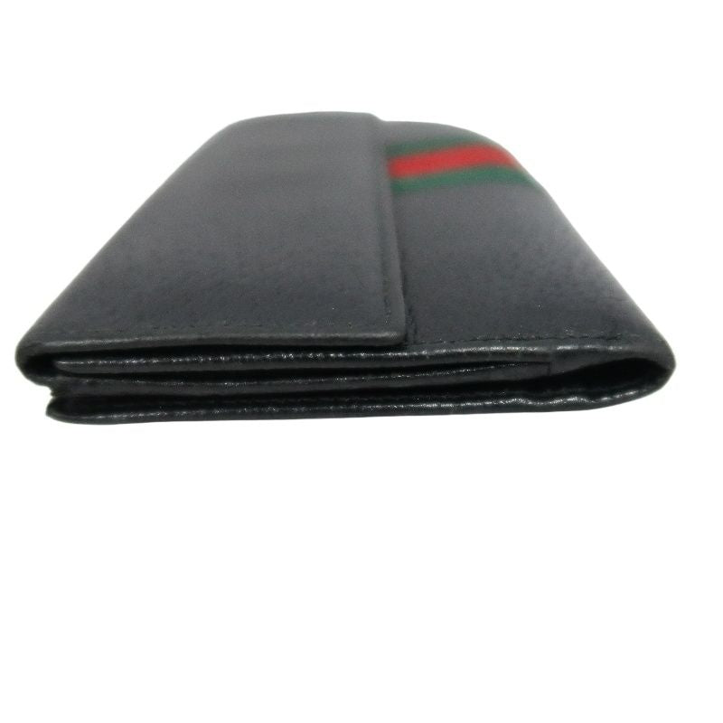 GUCCI Black PVC Long Wallet