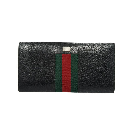 GUCCI Black PVC Long Wallet