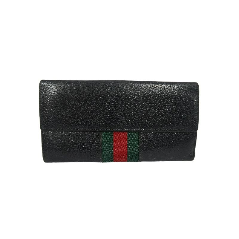 GUCCI Black PVC Long Wallet