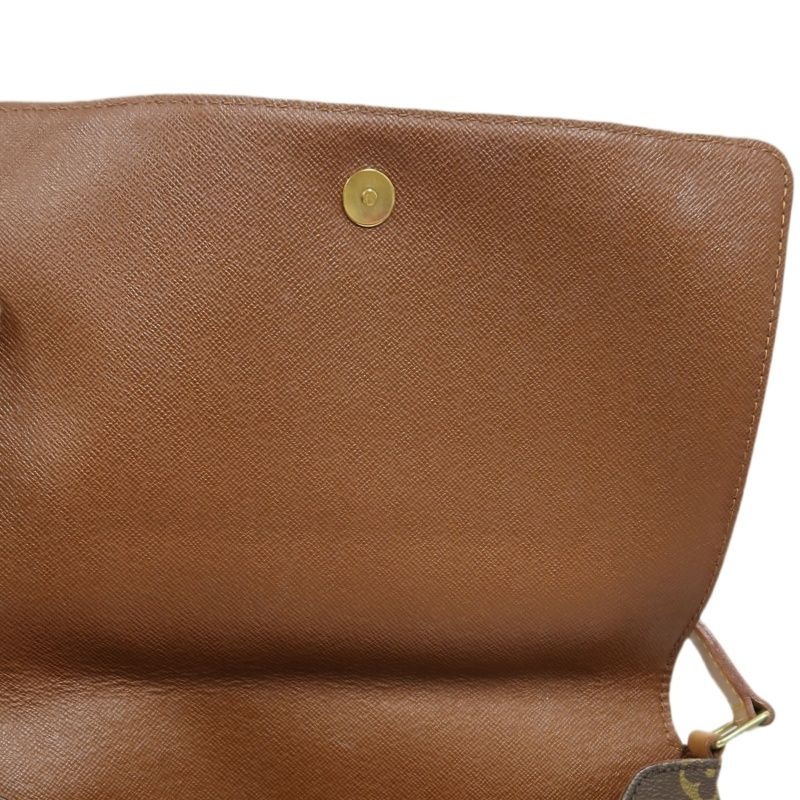 LOUIS VUITTON Musette Tango Short Shoulder Bag, Monogram Coated Canvas, Brown