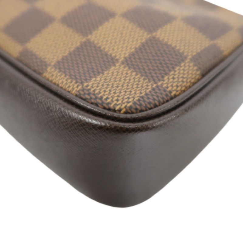 LOUIS VUITTON True Make Up Damier Ebene Pouch Handbag