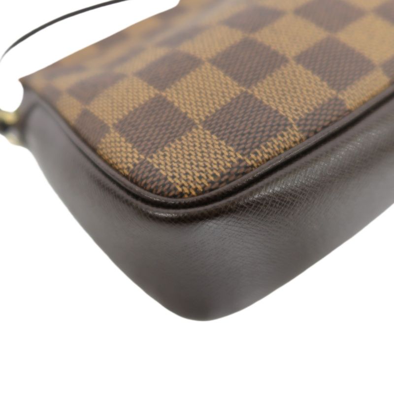 LOUIS VUITTON True Make Up Damier Ebene Pouch Handbag
