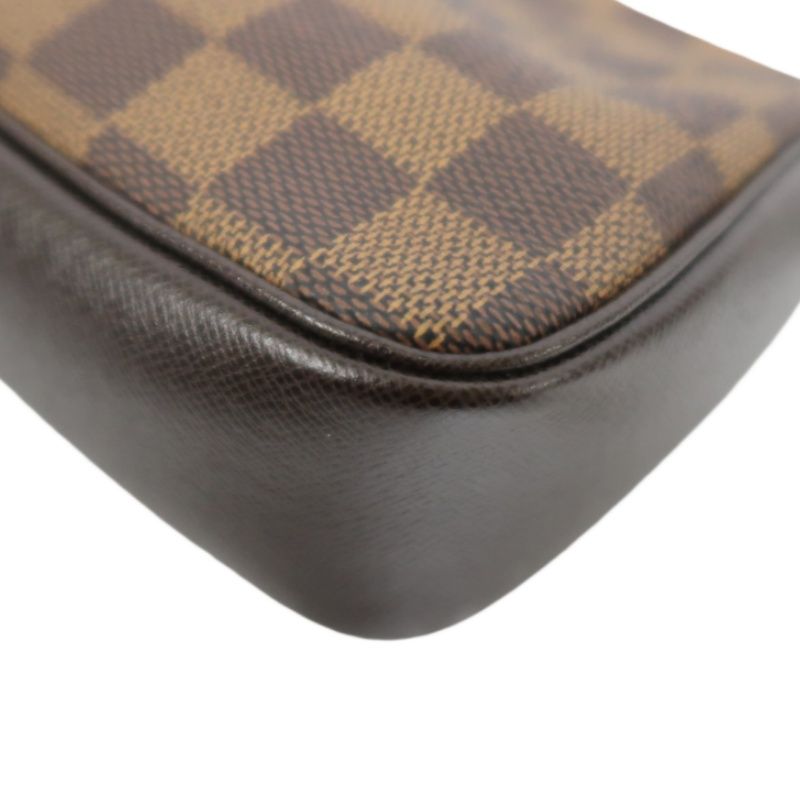 LOUIS VUITTON True Make Up Damier Ebene Pouch Handbag
