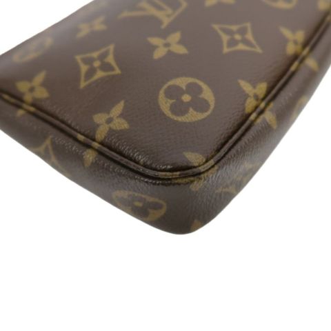 LOUIS VUITTON Cherry Pochette Accessoires Monogram Brown Underarm Pouch - Coated Canvas